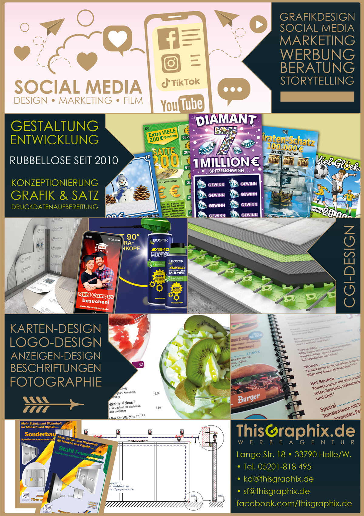 Portfolio der Werbeagentur Thisgraphix